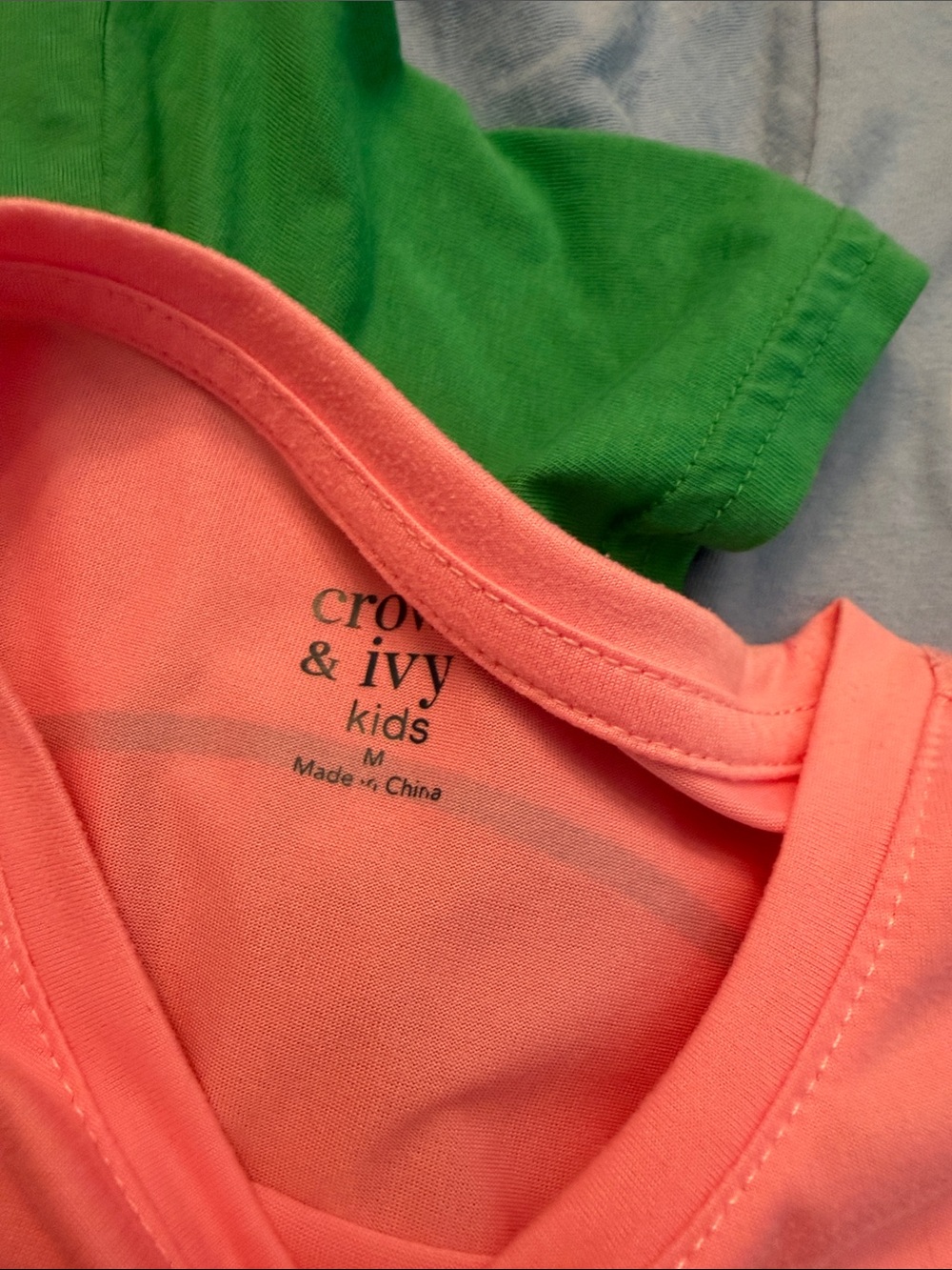 crown & ivy Kids Short-Sleeve Tees in Green, Light Blue, Royal Blue & Pink - Picture 7 of 13